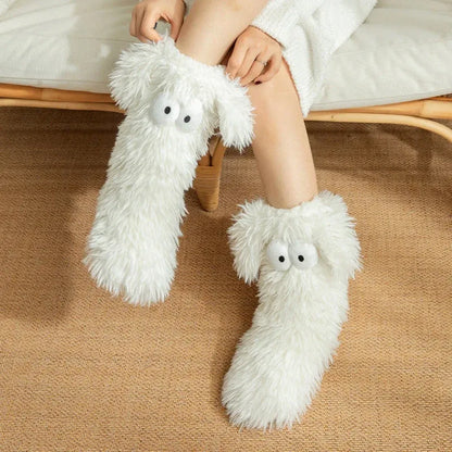🧦 Women's Cozy Plush Slipper Socks | Warm Fleece Anti-Slip for Cozy Winter Days At Home❄️