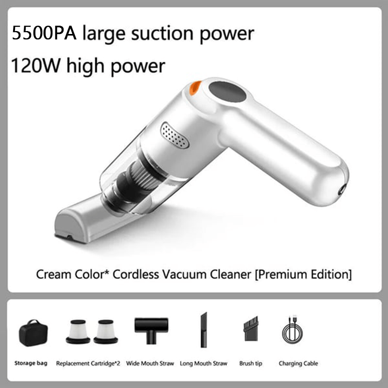 High-Power Cordless Vacuum Cleaner Kit for Car
