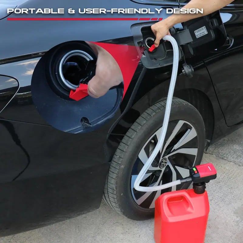 ⛽Automatic Transfer Pump Powered - Auto-Stop Sensor, 3.2 GPM Efficient Transmission