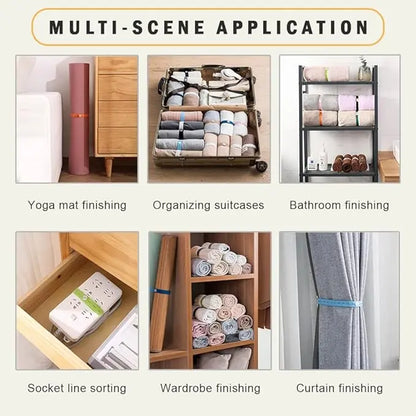 Closet Space Saver | Elastic Clothing Bands For Tidy Storage