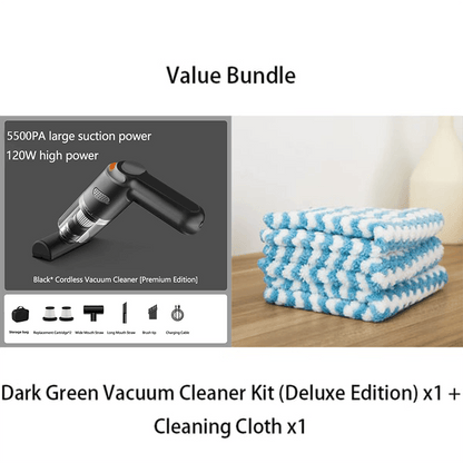 High-Power Cordless Vacuum Cleaner Kit for Car