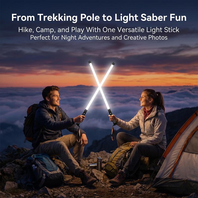 🔥Limited Time 50% Off✨Laser Saber Style Trekking Poles - Built-in LED Light Strip Hiking Sticks