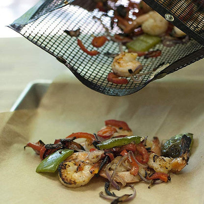 BBQ Grill Mesh Bag Barbecue Kitchen Tools Reusable Non-stick