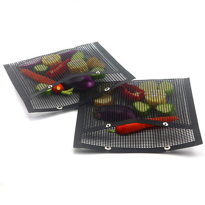 BBQ Grill Mesh Bag Barbecue Kitchen Tools Reusable Non-stick