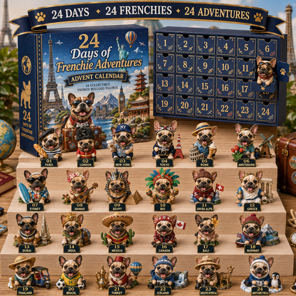 ⏰Christmas Early Bird 50% OFF-🎄🐶 2026 French Bulldog Advent Calendar – 24 Days of Frenchie Mischief