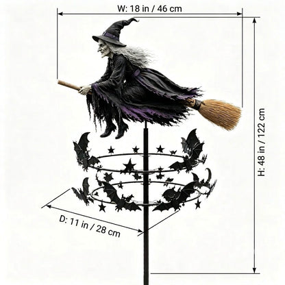 🔥49% Off Last Day -Halloween Early Bird Special🧙‍♀️ The Enchanted Witch Garden Wind Spinner