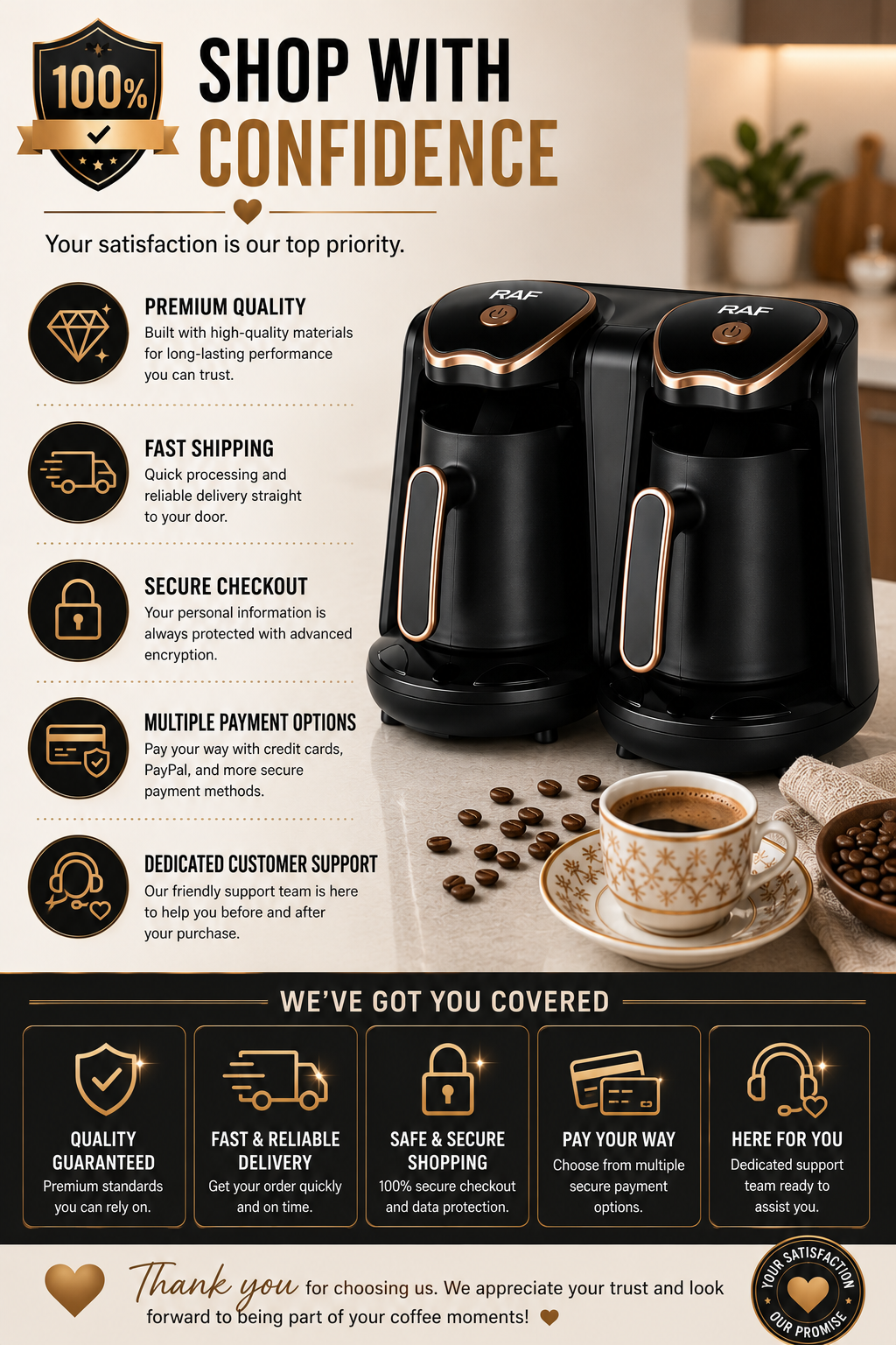 High-pressure extraction and concentration coffee machine