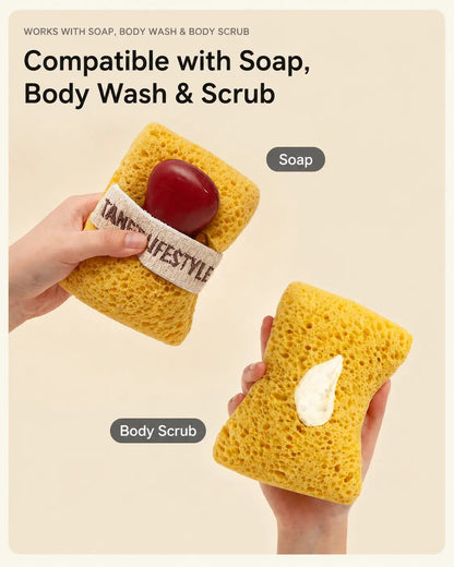 Soft Bath Sponge with Soap Pocket