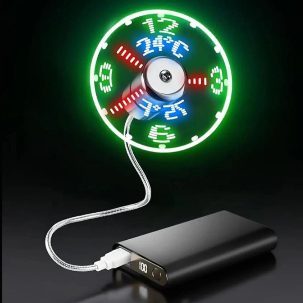 🔥HOT SALE 49% OFF🕛Portable LED time display clock fan with USB🍃