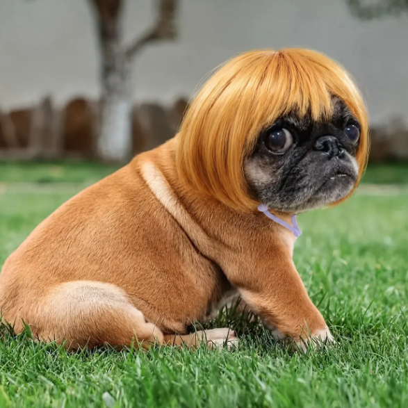 🐶Funny Pet Wig Hair Accessories for Dogs & Cats