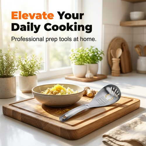 5-in-1 Stainless Steel Cooking Spoon | Your All-in-One Kitchen Helper 🍳