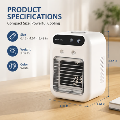 ❄️ 2-in-1 Cooling & Mist Mini Personal Air Cooler