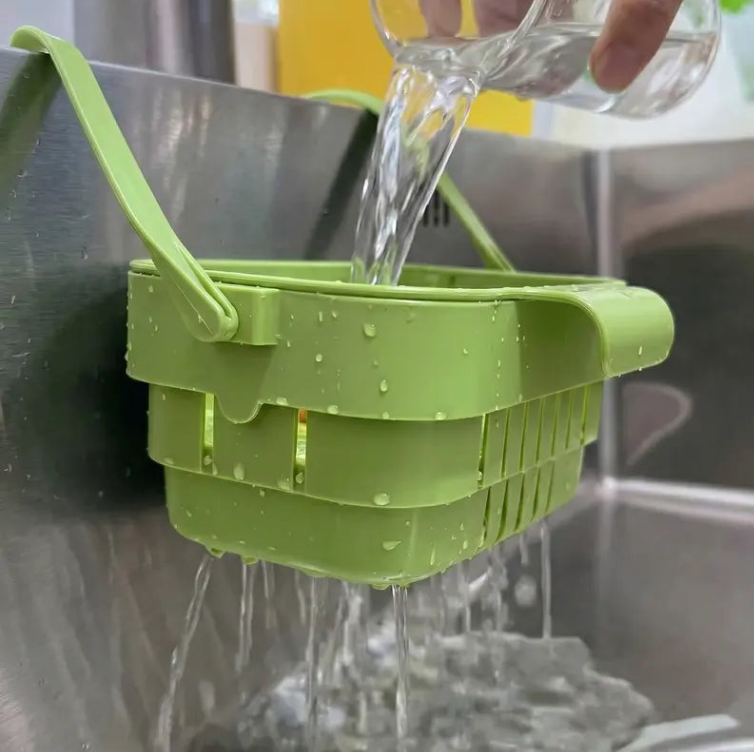 2 -PACK Foldable Hanging Kitchen Sink Drain Basket