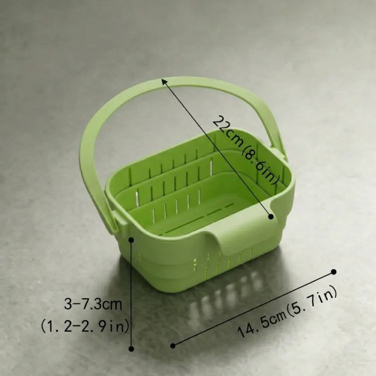2 -PACK Foldable Hanging Kitchen Sink Drain Basket