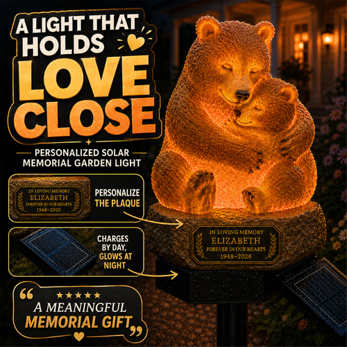 Solar Memorial Garden Light with Plaque