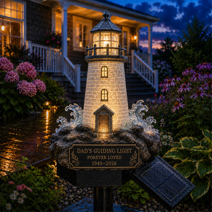 Solar Memorial Garden Light with Plaque