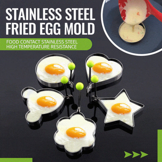 🔥Last Day Sale 49%🔥Stainless Steel Fried Egg Molds(5 Pcs)