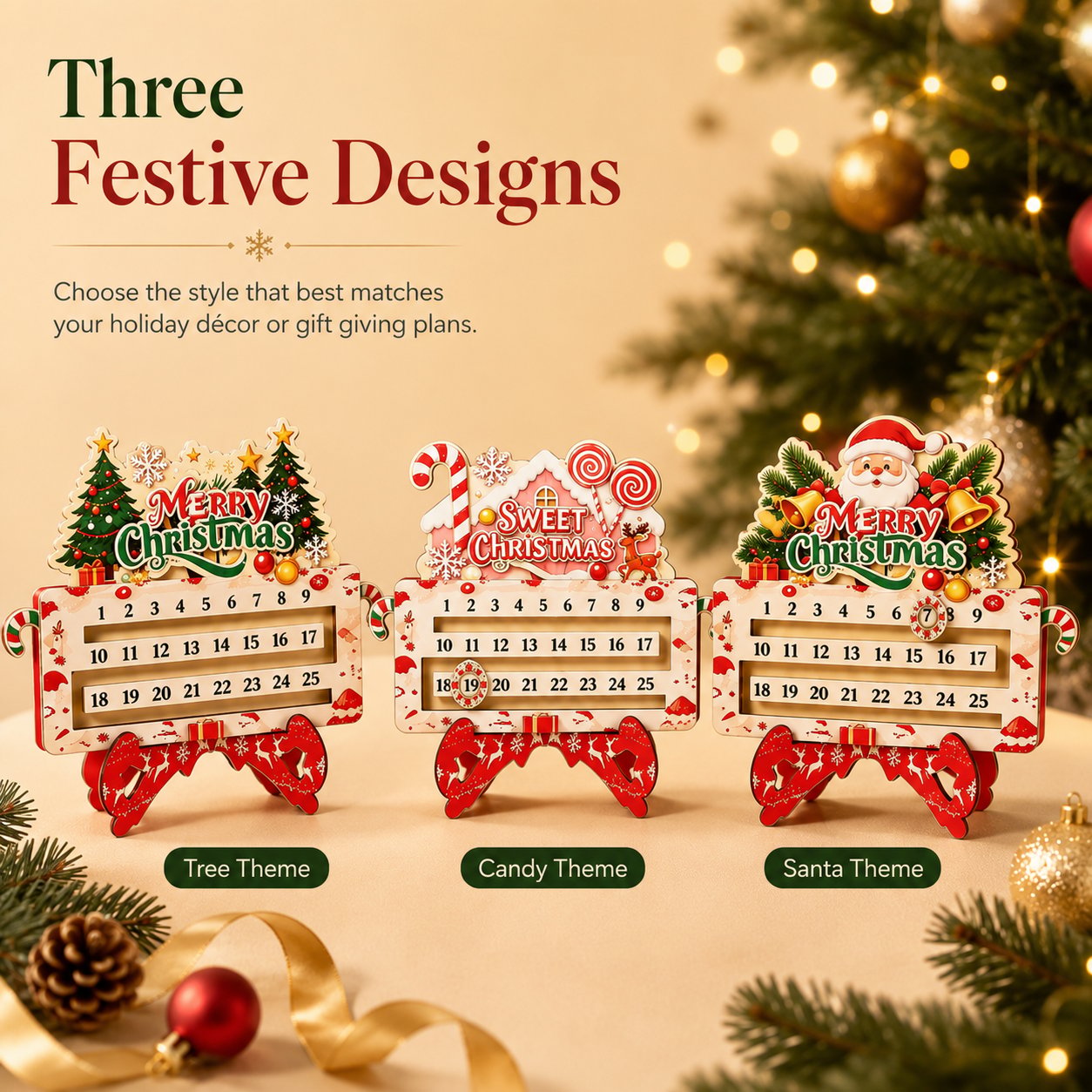 25-Day Christmas Countdown Ornament