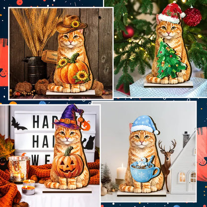 🎁 Unique Personalized Gift for Pet Lovers🐶 Interchangeable Seasonal Dog Decor