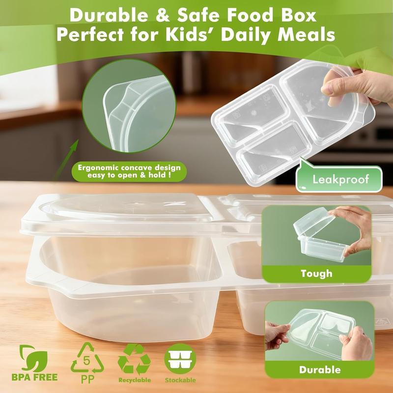 🍱20 Pack Reusable Snack Containers