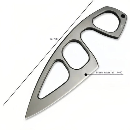 Tactical EDC Knife with Multi-Carry Sheath & Belt Clip