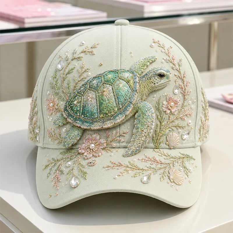 🔥 Last Day 49% OFF – 🌊 3D Ocean Creatures Printed Cap