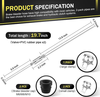 💥Father's Day Sale 49% OFF💥Brake Bleeder Hose One Way Check Valve
