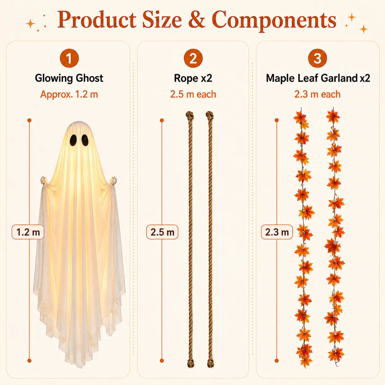 👻Halloween Swinging Ghost Light Create A Magical Haunted Porch This Halloween💡