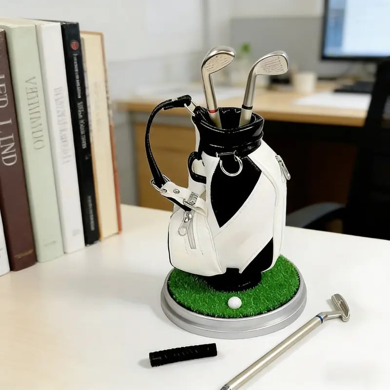 ⛳Bring the Fairway to Your Desk — Golf Pen Holder + 3-Pen Set