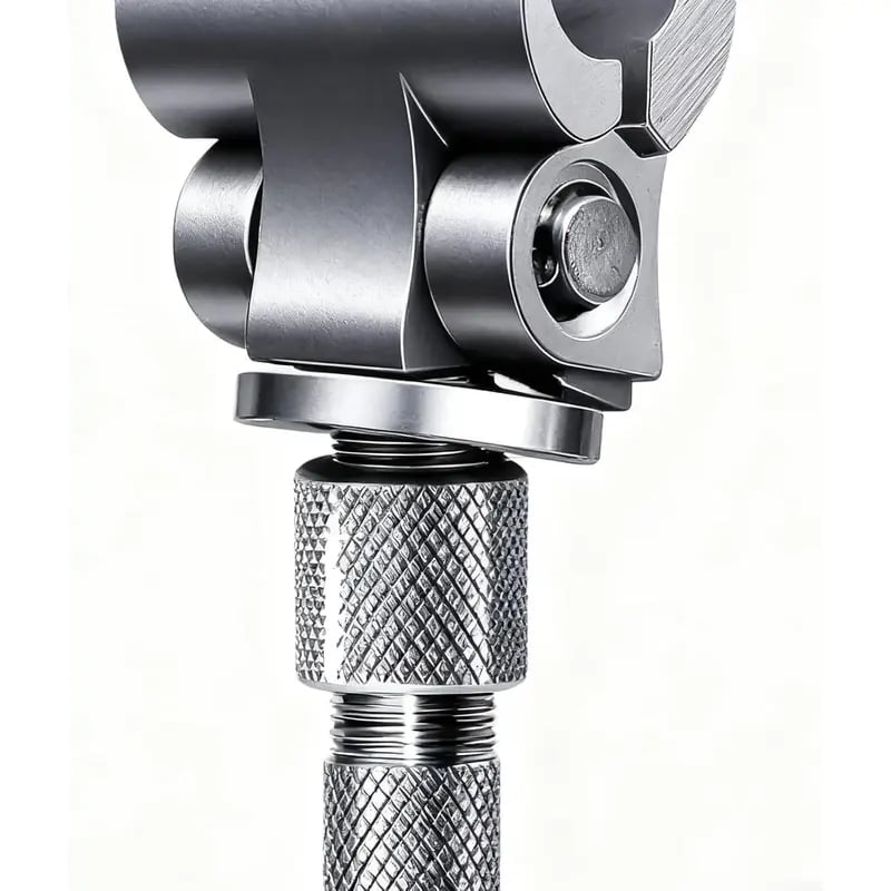 Adjustable door gap screw lever
