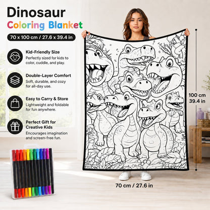 🎨 DIY Doodle Blanket — Color, Create & Make It Uniquely Yours! ✨
