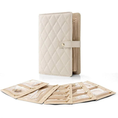 🔥Last Day Sale 50% OFF🔥Elegant Portable Checkered Jewelry Storage Bag📿📿