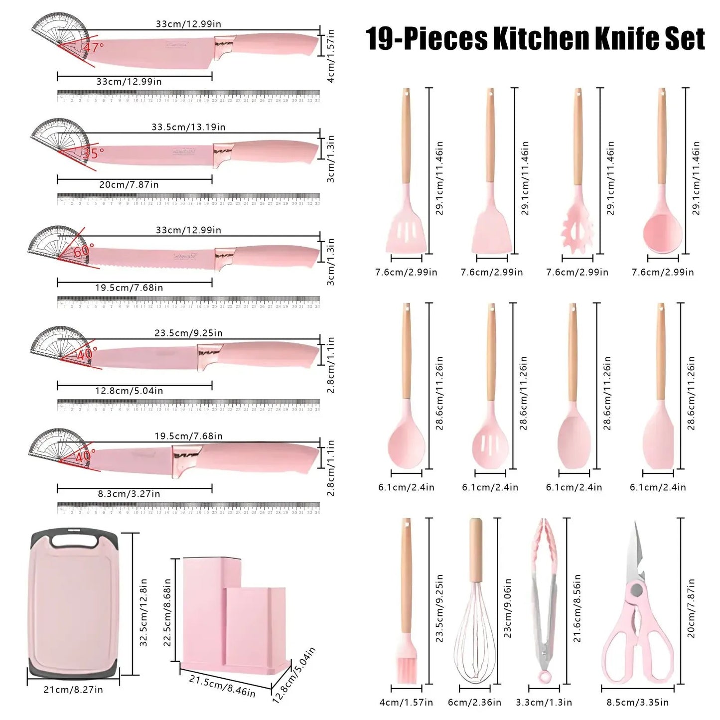 Hot Sale🔪 19-Piece Kitchen Knife & Utensil Set