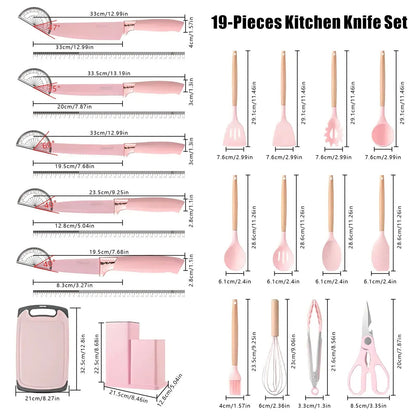 Hot Sale🔪 19-Piece Kitchen Knife & Utensil Set