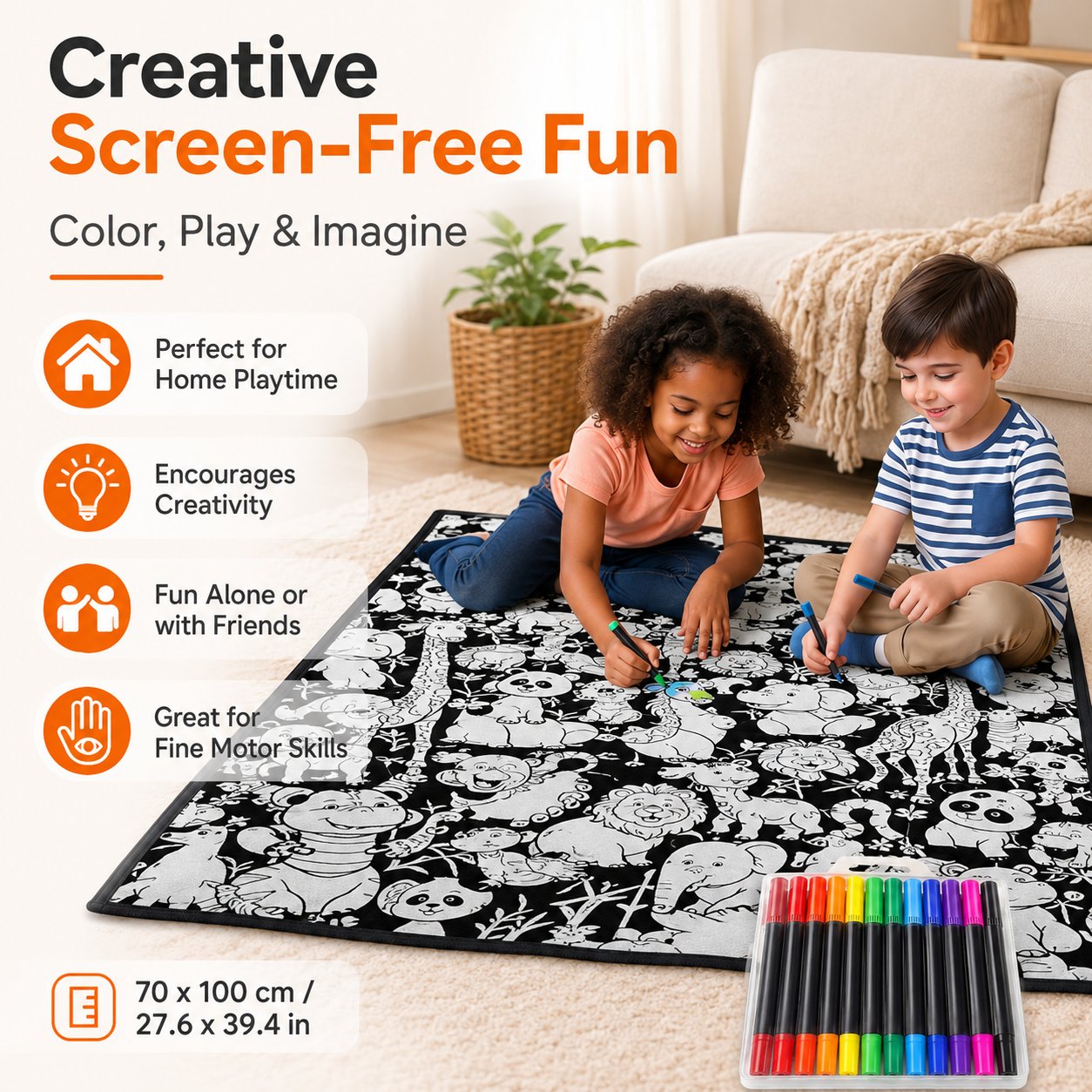 🎨 DIY Doodle Blanket — Color, Create & Make It Uniquely Yours! ✨