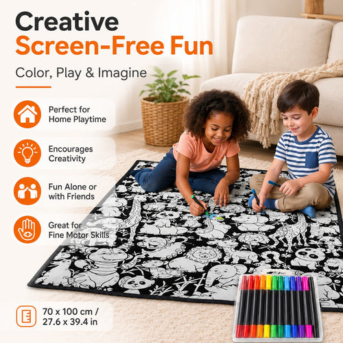 🎨 DIY Doodle Blanket — Color, Create & Make It Uniquely Yours! ✨