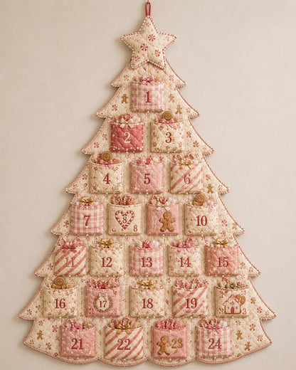 🔥HOT SALE 49% OFF - 🎄✨DIY 24-Pocket Fabric Christmas Advent Tree Kit(📦 Buy 2 Free Shipping)