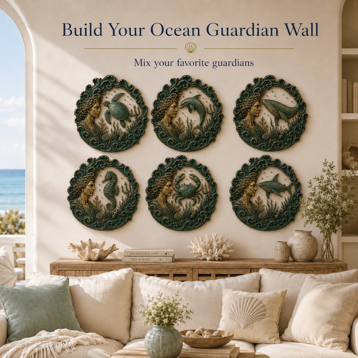🌊 🔱Vintage Ocean Theme Wall Decor Collection  📦Buy 2 Free Shipping