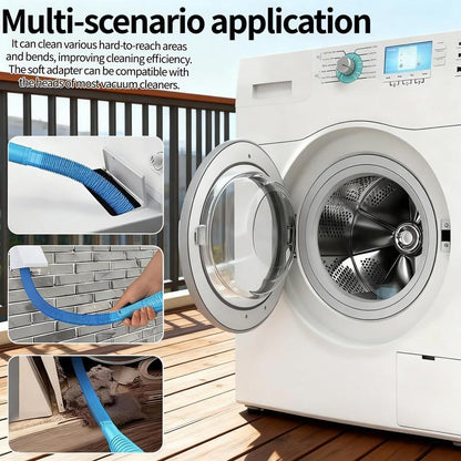 💥2 Pieces Dryer Vent Cleaner Kit Compatible with Most Vacuum Cleaner