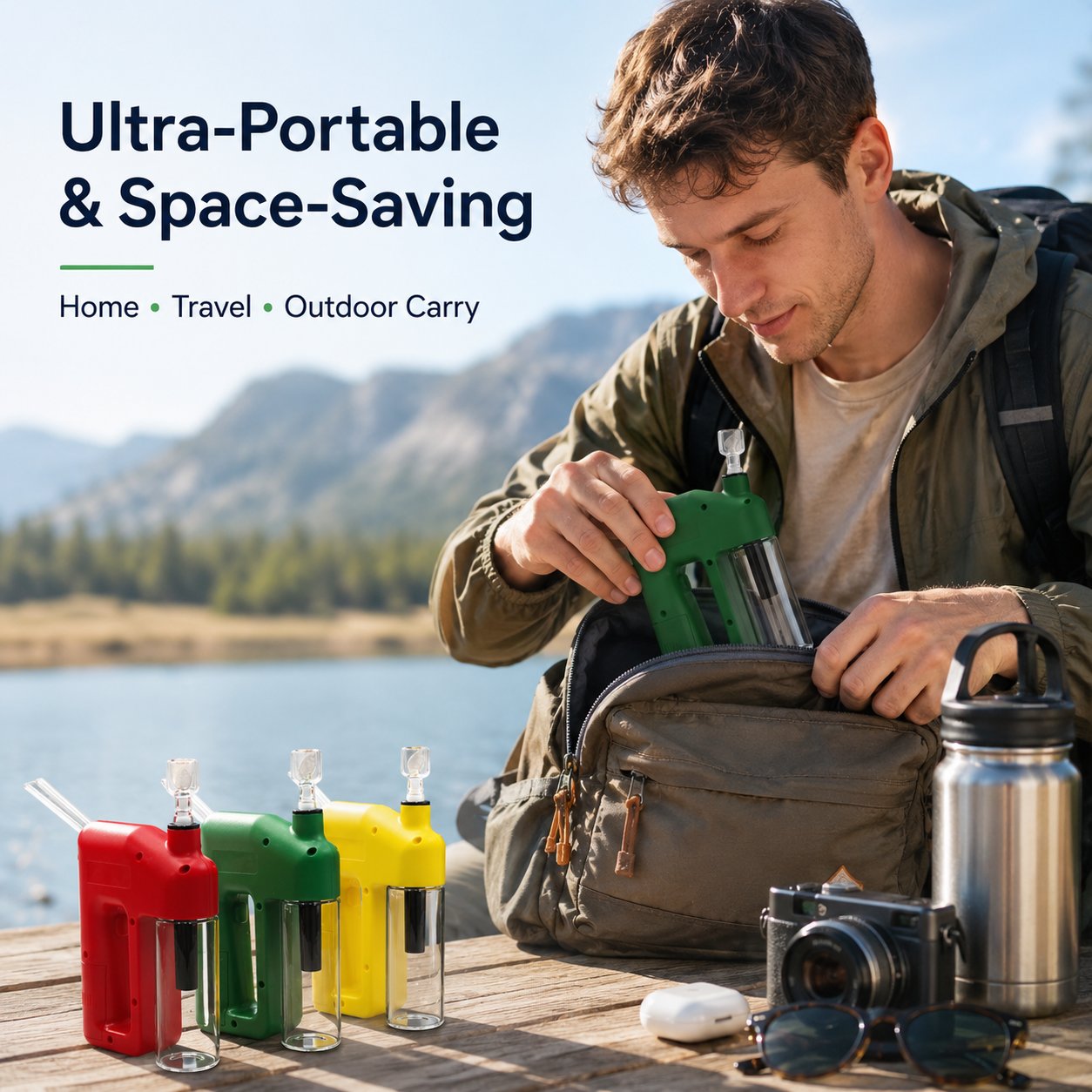 ⚡  Portable Handheld Electric Filtration Device | Compact Glass Chamber Design with Electric-Assisted Operation & 6 Color Options ✨
