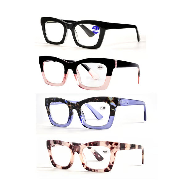 👓Anti Blue Light Glasses Set 4 Pairs Oprah Style Unisex Reading Glasses