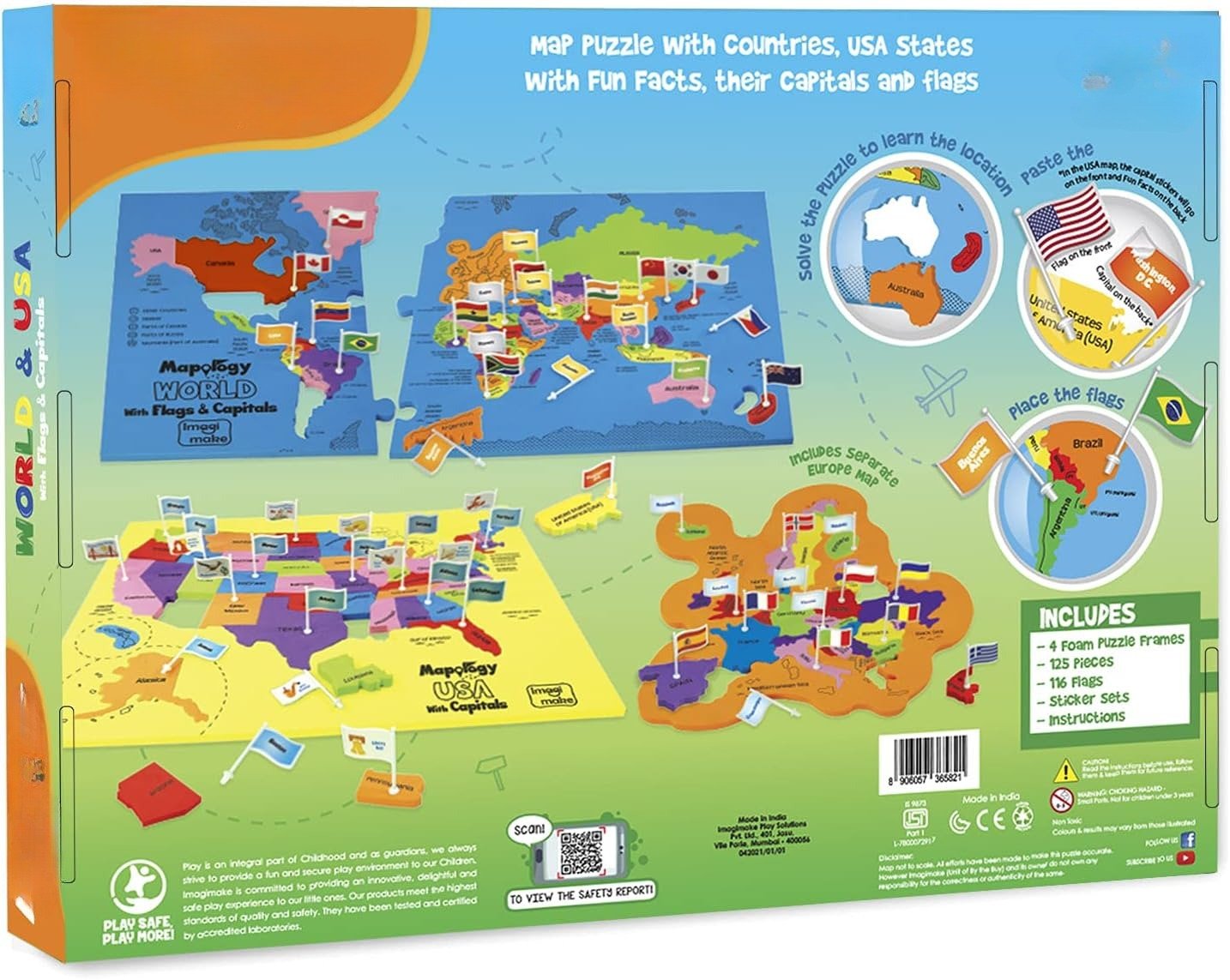 🔥49% OFF - 🌍 World Map & USA Map Puzzle Set