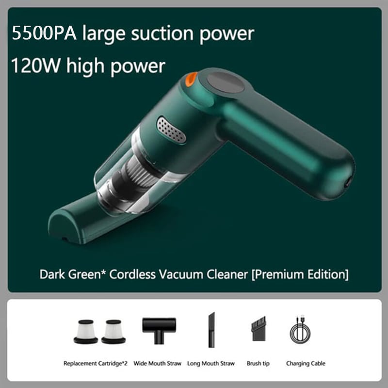 High-Power Cordless Vacuum Cleaner Kit for Car