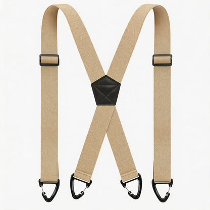 Men's X-Back Suspenders with Hook Clips