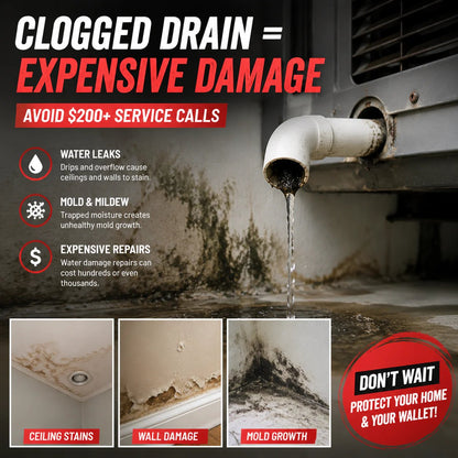Clear Your AC Drain in Minutes — No Plumber Needed.