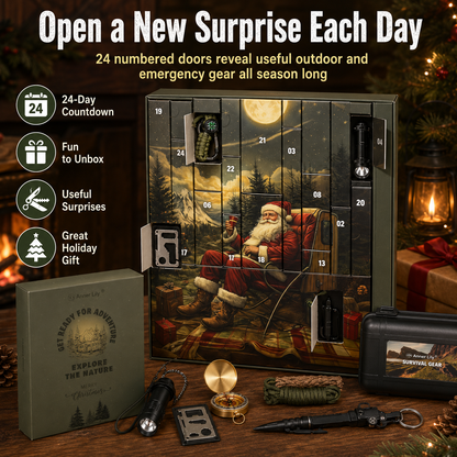⏰Limited time free shipping!🎄 2026 Men's Survival Advent Calendar