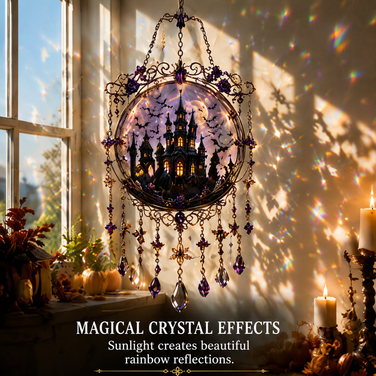 🎁Halloween Special Offer 50% OFF –🏰🎃Halloween Crystal Light Catcher