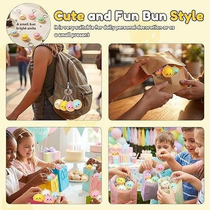 2026 Hot Sale🎀 Cute Dumpling Pressable Fidget Keychain – Adorable Stress Relief Charm