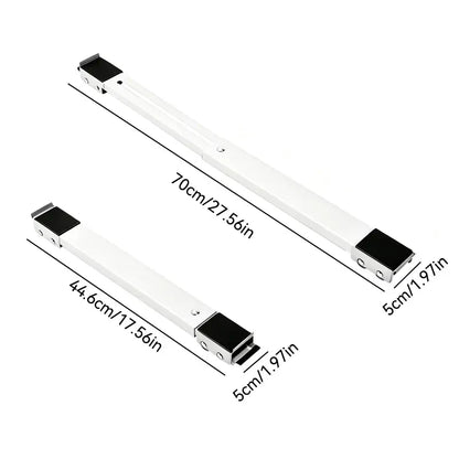 🛠️2-Pack Telescopic Appliance Dolly, Lockable Wheels, 4cm Low Profile, 44.6–70cm Fit