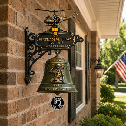 🔔 Last Day Promo: 50% OFF -Vietnam Veteran Tribute Wall Bell